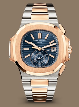 Patek Philippe Nautilus Ref. 5980/1AR-001 Stainless Steel and Rose Gold